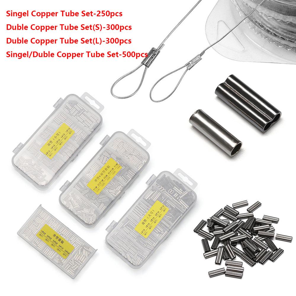 Качественные круглые медные одинарные/двойные медные трубки для рыболовной проволоки, набор обжимных гильз, обжимные гильзы 
Качественные круглые медные одинарные/двойные медные трубки для рыболовной проволоки, набор обжимных гильз, обжимные гильзы