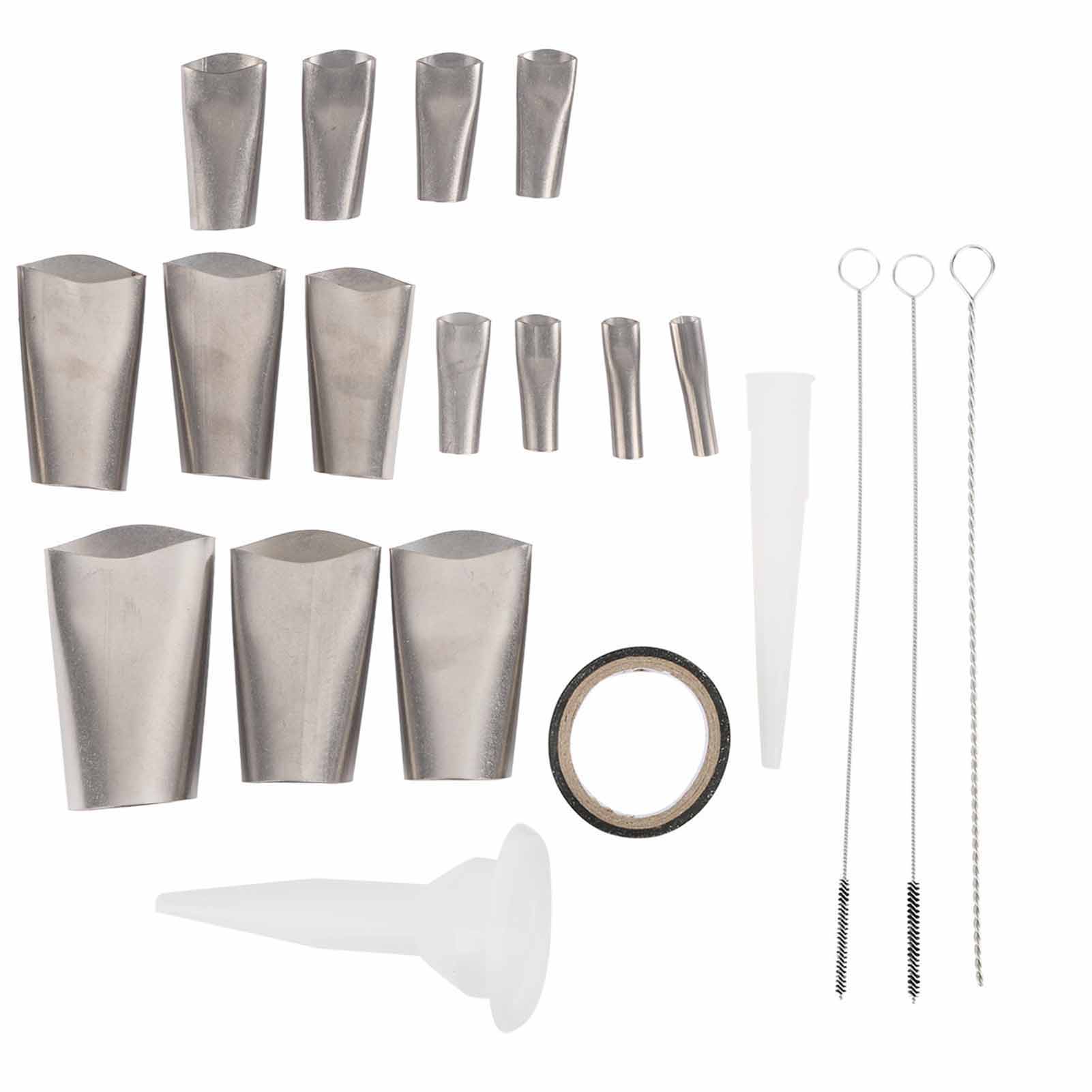 20pcs Stainless Steel Caulking Finisher Rustproof Assorted Sizes Caulk Nozzle Set for Kitchen
20pcs Stainless Steel Caulking Finisher Rustproof Assorted Sizes Caulk Nozzle Set for Kitchen