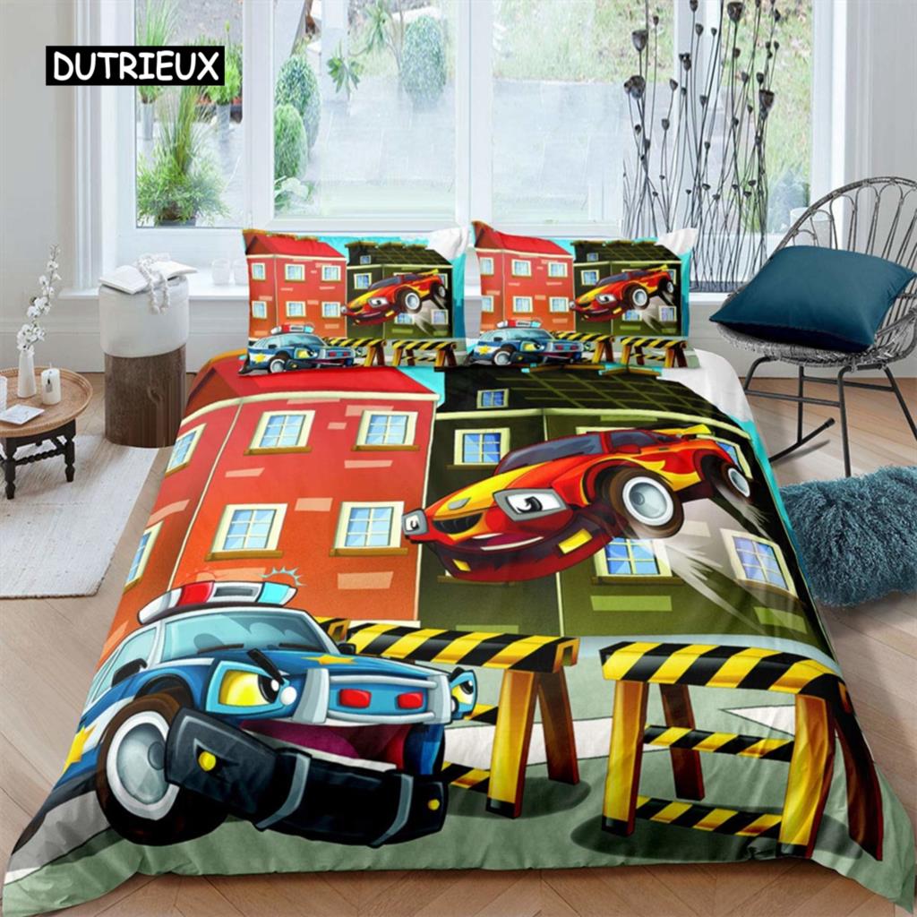 Полицейская машина Пододеяльник Мультфильм Машина Полицейские огни Постельное белье для детей Мальчики Синий Серый Машины для экстренных служб Декор из полиэстера EU single(135x200cm)
Полицейская машина Пододеяльник Мультфильм Машина Полицейские огни Постельное белье для детей Мальчики Синий Серый Машины для экстренных служб Декор из полиэстера EU single(135x200cm)