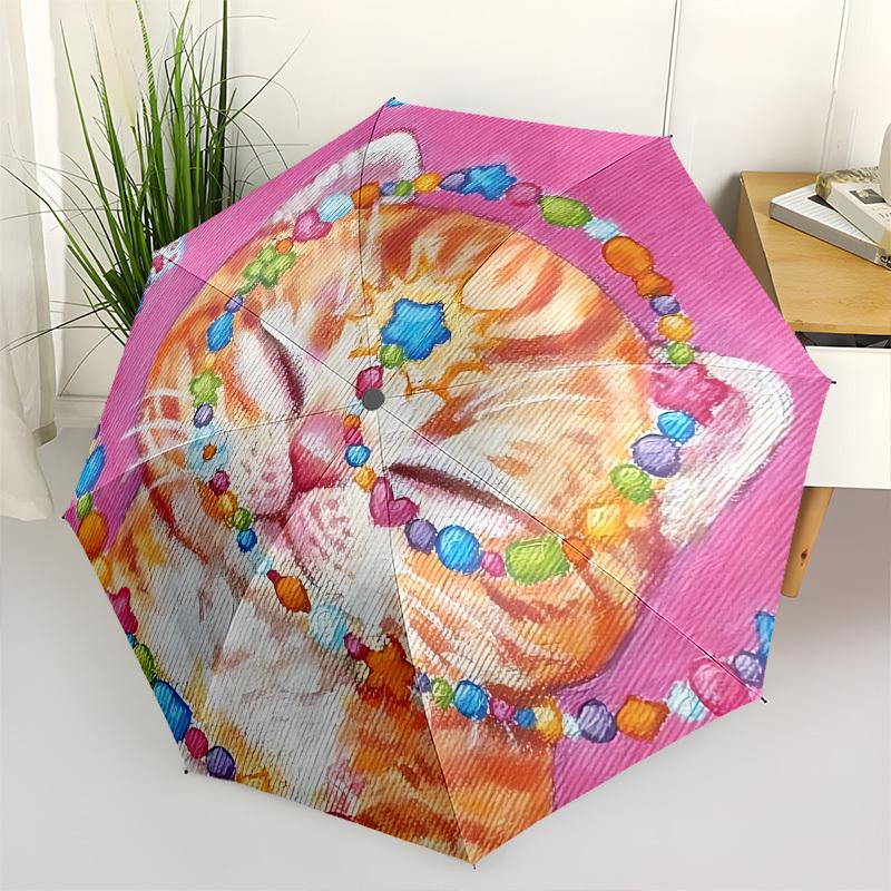 Cat ,Art Automatic Folding Umbrella Compact 8 rib Design,Unique Style,Suitable for Everyday Outdoor Use,Perfect Gift for Friends and
Cat ,Art Automatic Folding Umbrella Compact 8 rib Design,Unique Style,Suitable for Everyday Outdoor Use,Perfect Gift for Friends and