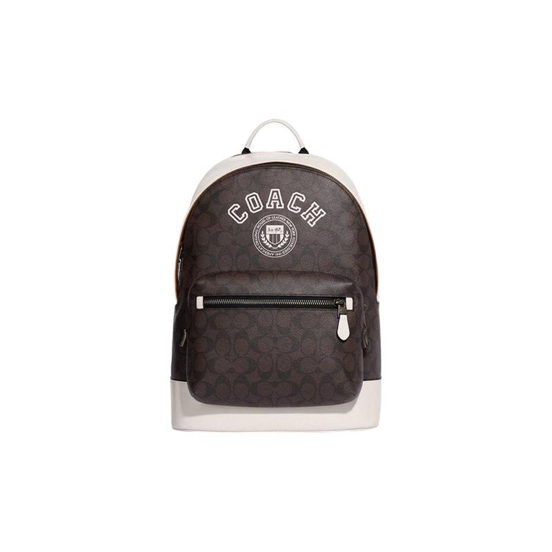 COACH West 32 classic presbyopic print zipper closure cowhide backpack backpack men s mahogany color with chalk white білий
COACH West 32 classic presbyopic print zipper closure cowhide backpack backpack men s mahogany color with chalk white білий