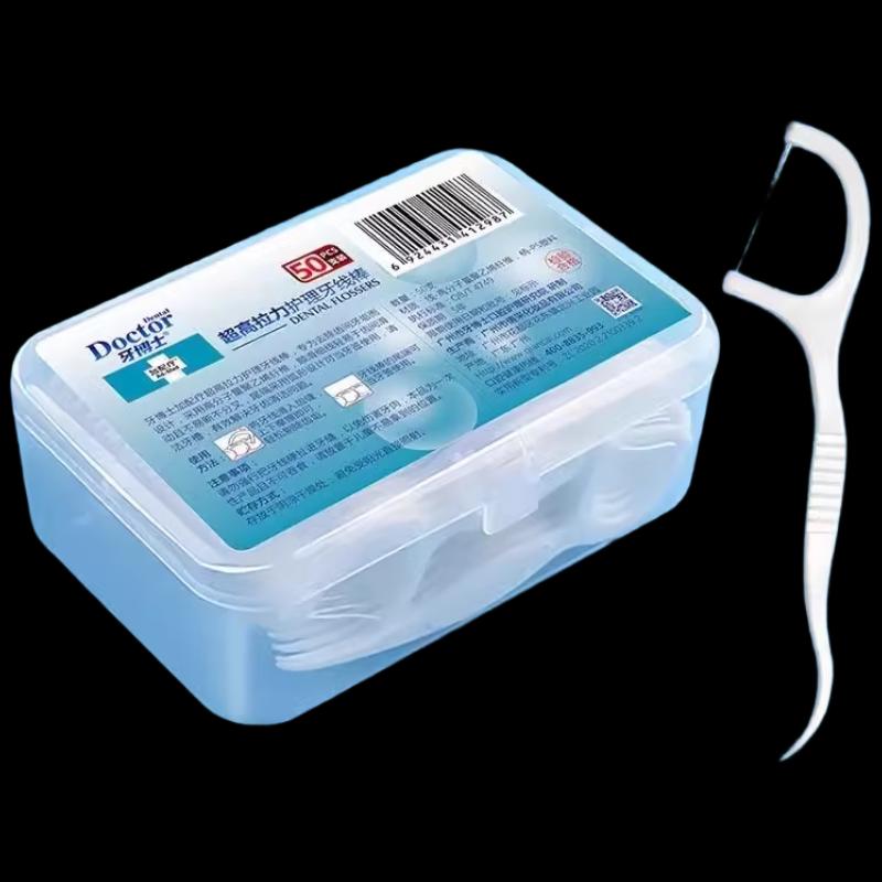 Доктор. Зубочистки с высокопрочной зубной нитью
Доктор. Зубочистки с высокопрочной зубной нитью