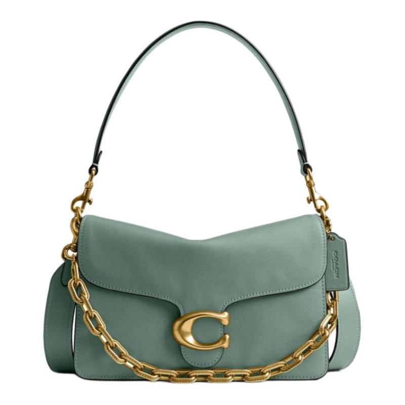 COACH ChainTabby 26 Metal Logo Chain Strap Buckle Closure Calf Leather Shoulder Handbag Medium Women s Gray Green золотий
COACH ChainTabby 26 Metal Logo Chain Strap Buckle Closure Calf Leather Shoulder Handbag Medium Women s Gray Green золотий