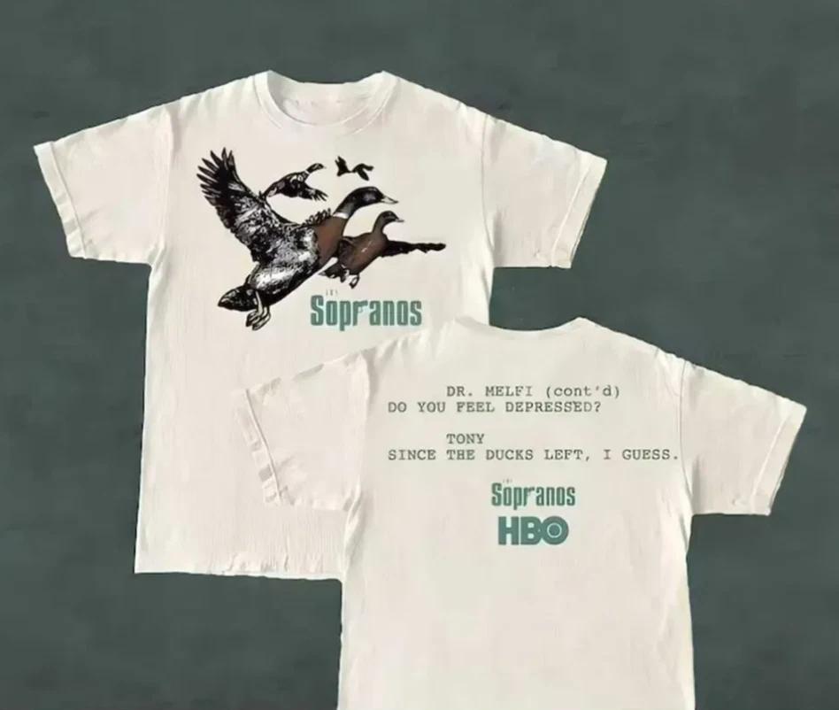 The Sopranos Ducks T-Shirt – Dr. Melfi _Do You Feel Depressed Heavyweight Tee High-end Luxury Is for Both Men and Women Top Y2k 4XL
The Sopranos Ducks T-Shirt – Dr. Melfi _Do You Feel Depressed Heavyweight Tee High-end Luxury Is for Both Men and Women Top Y2k 4XL