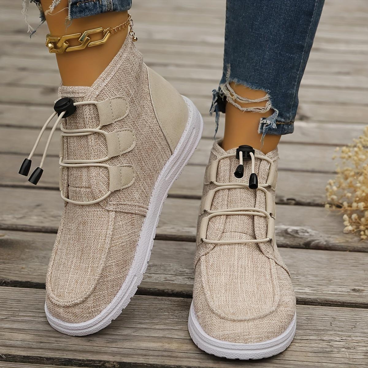 Women s Casual High-Top Sneakers - Breathable Fabric & Rubber Sole, Round Toe Comfort, Brown All-Season Versatile Shoes for Casual Size 35
Women s Casual High-Top Sneakers - Breathable Fabric & Rubber Sole, Round Toe Comfort, Brown All-Season Versatile Shoes for Casual Size 35