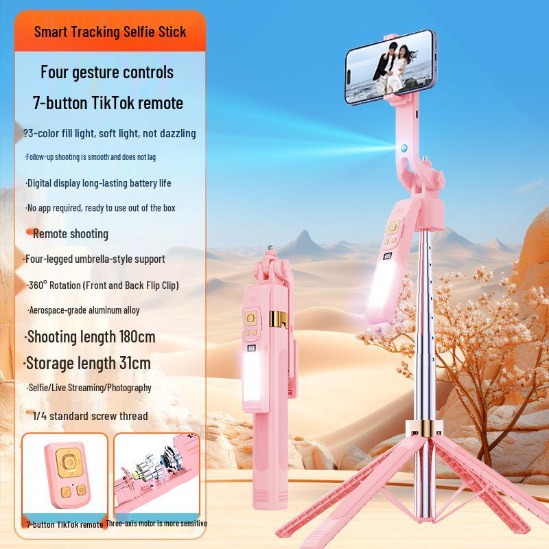 CL12P Smart Selfie Stick: Anti-Shake Gimbal, Tri-Color Fill Light, Retractable Tripod for Outdoor Live Streaming
CL12P Smart Selfie Stick: Anti-Shake Gimbal, Tri-Color Fill Light, Retractable Tripod for Outdoor Live Streaming