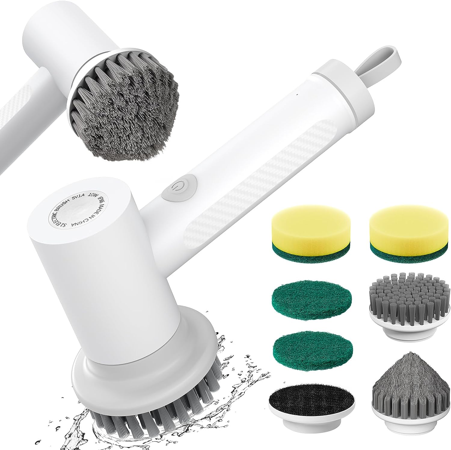 Скруббер Power Spin Scrubber, Беспроводной электрический скруббер для отжима, Щетка для чистки душа для стеклянной плиты, духовки, плитки, раковины, оконной столешницы
Скруббер Power Spin Scrubber, Беспроводной электрический скруббер для отжима, Щетка для чистки душа для стеклянной плиты, духовки, плитки, раковины, оконной столешницы