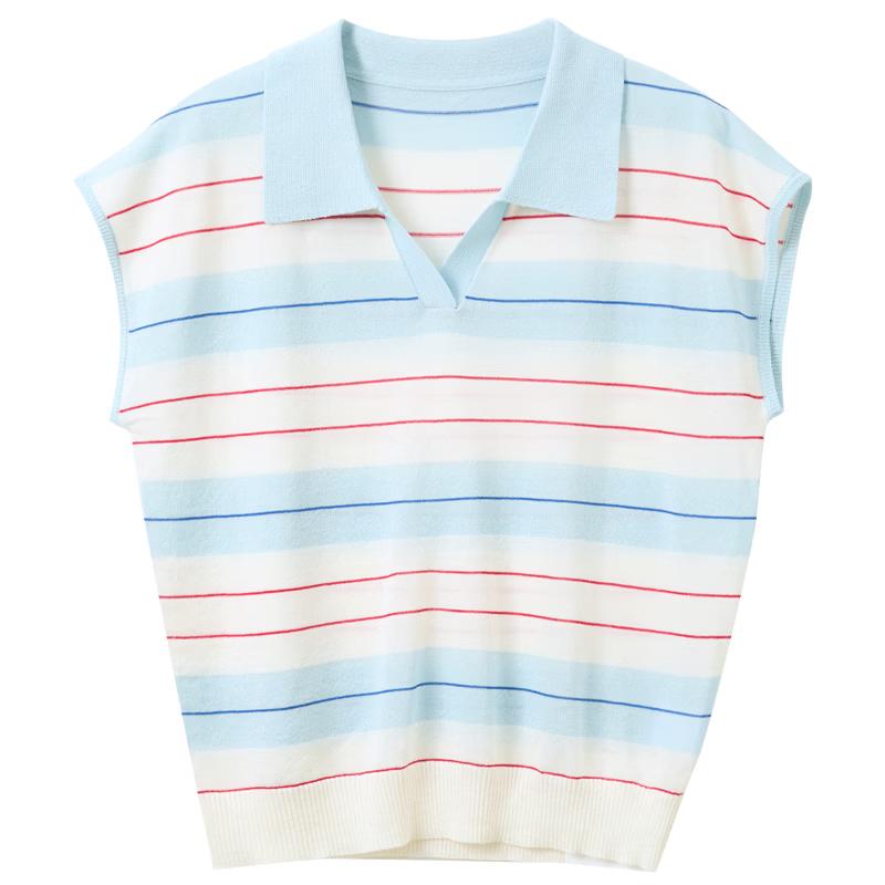 Striped Knitted Polo Pullover S
Striped Knitted Polo Pullover S