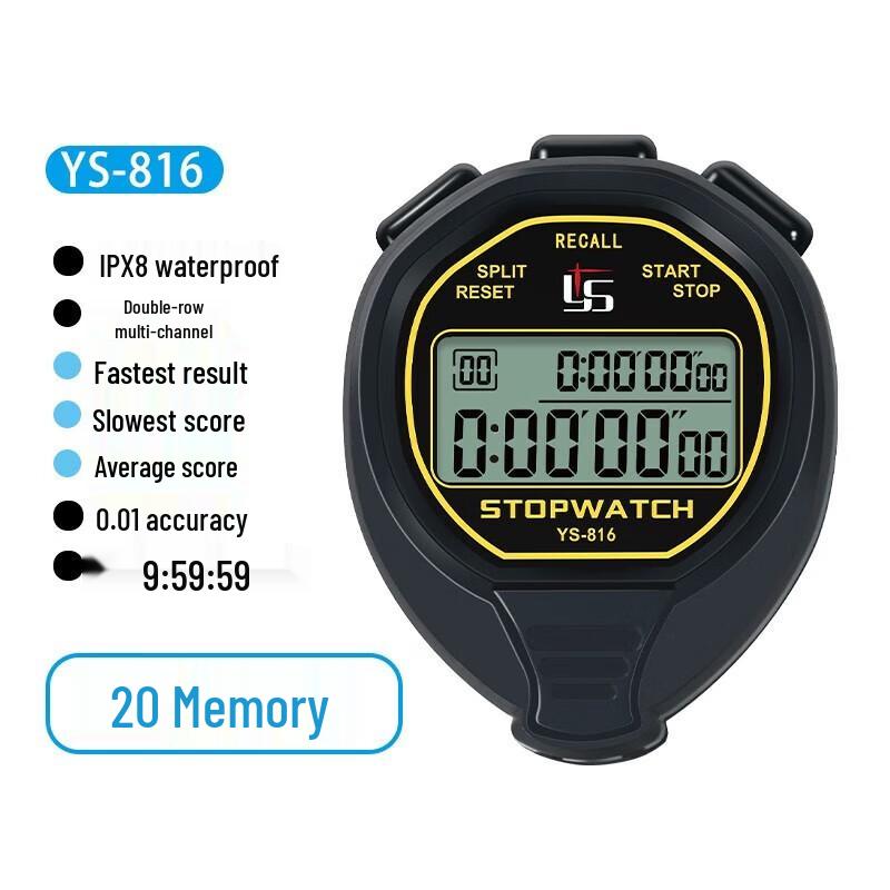 YS Waterproof Sports Stopwatch
YS Waterproof Sports Stopwatch