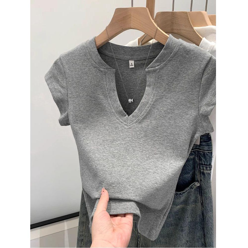 Women s Spicy Girl V-Neck Slim Fit Short Sleeve T-Shirt - Fashionable, Age-Reducing Design for Summer Extra Large
Women s Spicy Girl V-Neck Slim Fit Short Sleeve T-Shirt - Fashionable, Age-Reducing Design for Summer Extra Large