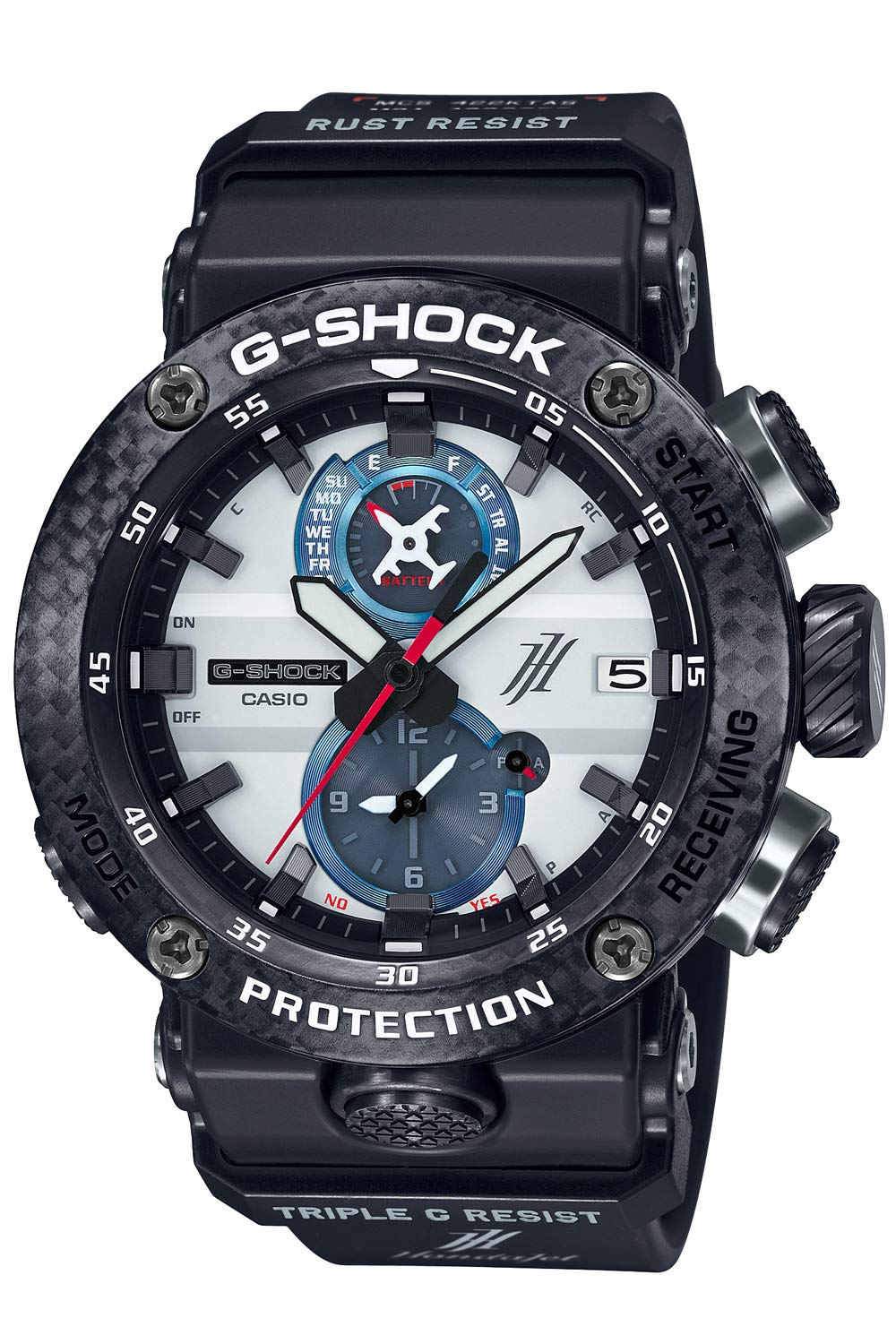 Годинник Casio Сонячний Захист Серцевини з Вуглецевого Волокна Модель Співпраці HondaJet G-Shock GWR-B1000HJ-1AJR Чоловічий Чорний, Bluetooth, Радіоконтрольований, Живлення, Конструкція,
Годинник Casio Сонячний Захист Серцевини з Вуглецевого Волокна Модель Співпраці HondaJet G-Shock GWR-B1000HJ-1AJR Чоловічий Чорний, Bluetooth, Радіоконтрольований, Живлення, Конструкція,