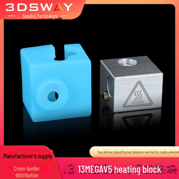 Нагревательный блок E3DV5 MK8 для 3D-принтера 3DSWAY с медными и силиконовыми рукавами, алюминий, 16x16x12 мм silicone sleeve
Нагревательный блок E3DV5 MK8 для 3D-принтера 3DSWAY с медными и силиконовыми рукавами, алюминий, 16x16x12 мм silicone sleeve