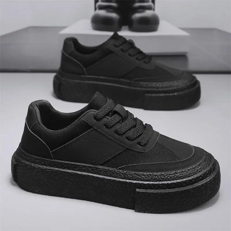 Fashion Sneakers Chunky Black Non Slip Round Toe Casual Shoes for Men With Laces Designer Luxury Without Leather Retro Hiking Man Shoe 44
Fashion Sneakers Chunky Black Non Slip Round Toe Casual Shoes for Men With Laces Designer Luxury Without Leather Retro Hiking Man Shoe 44
