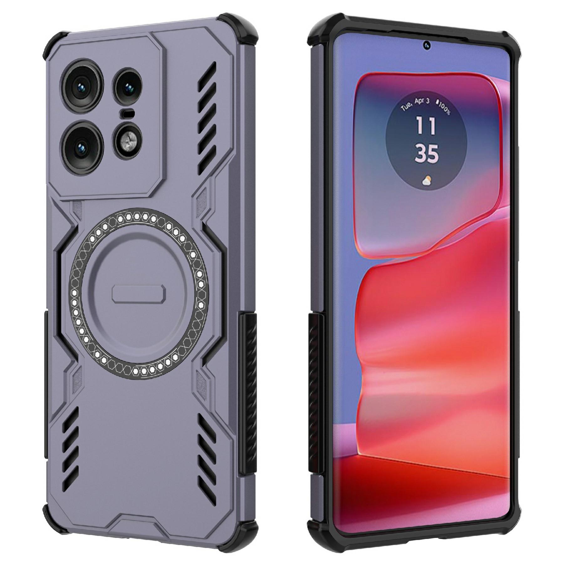 For Motorola Edge 50 Pro 5G Magnetic Case Butterfly Armor Hollow Heat Dissipation PC+TPU Phone Cover Purple
For Motorola Edge 50 Pro 5G Magnetic Case Butterfly Armor Hollow Heat Dissipation PC+TPU Phone Cover Purple