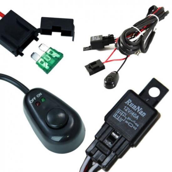 Universal Relay Harness Wire Kit + LED ON/OFF Switch For Fog Lights HID Worklamp
Universal Relay Harness Wire Kit + LED ON/OFF Switch For Fog Lights HID Worklamp
