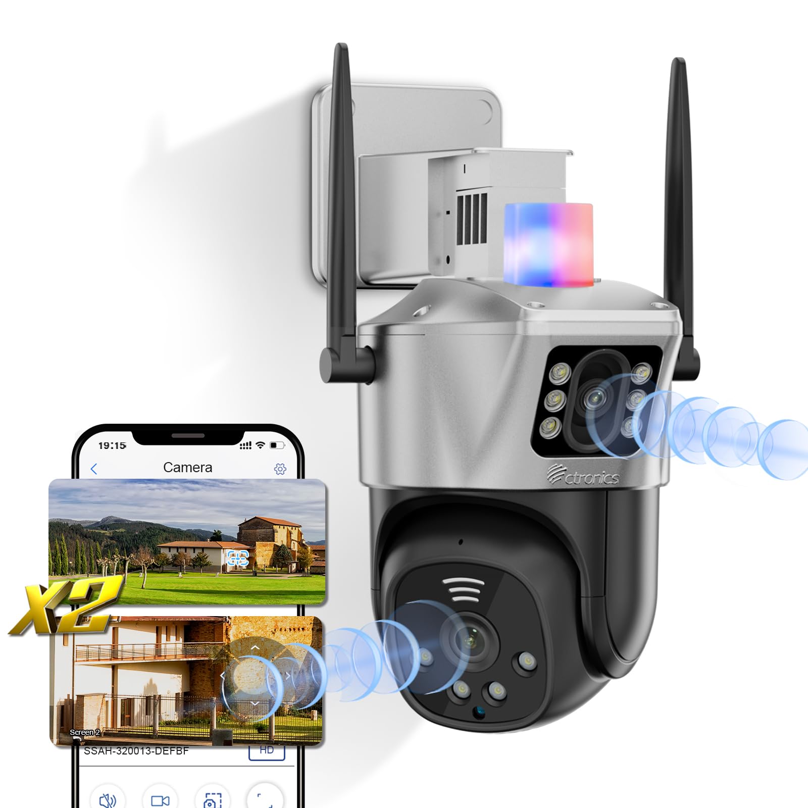 Camera Ctronics Security 5G Surveillance No Blind AI Human Automatic Night Color All Day Schedule Flash AP Family Remote Outdoor compatible 128GB сірий колір
Camera Ctronics Security 5G Surveillance No Blind AI Human Automatic Night Color All Day Schedule Flash AP Family Remote Outdoor compatible 128GB сірий колір