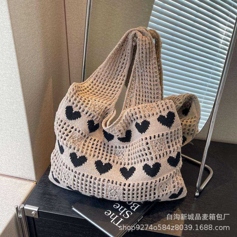 Popular fashion big bag women s 2025 new trendy fashion knitted shoulder bag large capacity commuter tote bag хаки
Popular fashion big bag women s 2025 new trendy fashion knitted shoulder bag large capacity commuter tote bag хаки