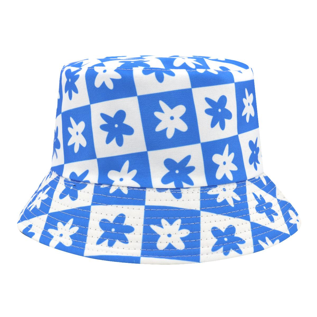 Floral Plaid Fisherman Hats Men And Women, Summer Outdoor Travel Beach Double-Sided Bucket Hat 56-58cm синий
Floral Plaid Fisherman Hats Men And Women, Summer Outdoor Travel Beach Double-Sided Bucket Hat 56-58cm синий