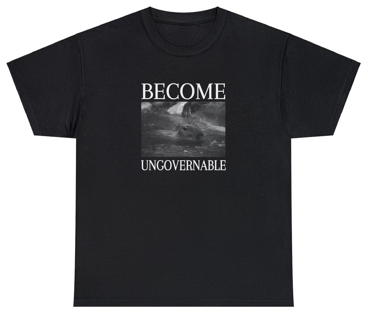 Become Ungovernable Capybars T Shirt Funny Meme Lover Cute Gag Gift Y2K Tee S
Become Ungovernable Capybars T Shirt Funny Meme Lover Cute Gag Gift Y2K Tee S
