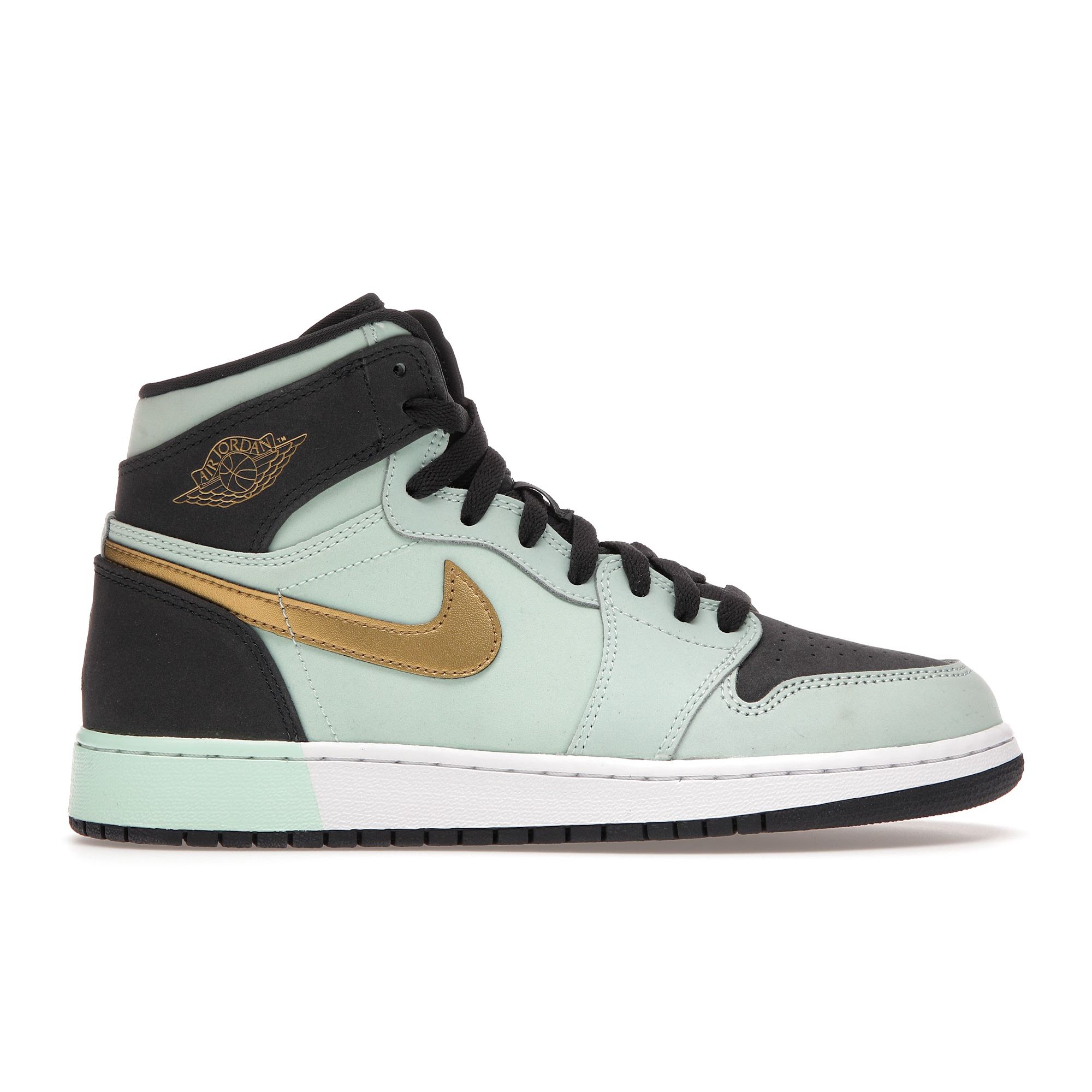 Детские кроссовки Air Jordan 1 Retro High GS Mint Foam Бирюзовый антрацит-белый-металлик-золотой 332148-300
Детские кроссовки Air Jordan 1 Retro High GS Mint Foam Бирюзовый антрацит-белый-металлик-золотой 332148-300