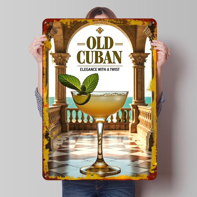 Vintage Old Cuban Cocktail Printed Poster Customized Wall Art Retro Vintage Metal Tin Signs for Decoration At Home Decorations 7.9x11.8In(20x30cm)
Vintage Old Cuban Cocktail Printed Poster Customized Wall Art Retro Vintage Metal Tin Signs for Decoration At Home Decorations 7.9x11.8In(20x30cm)