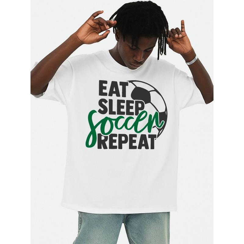 European Sizes Eat Sleep Soccer Repeat T-shirt T Shirt Mens Elegantly Graphic White Summer and Spring Season S разноцветный
European Sizes Eat Sleep Soccer Repeat T-shirt T Shirt Mens Elegantly Graphic White Summer and Spring Season S разноцветный