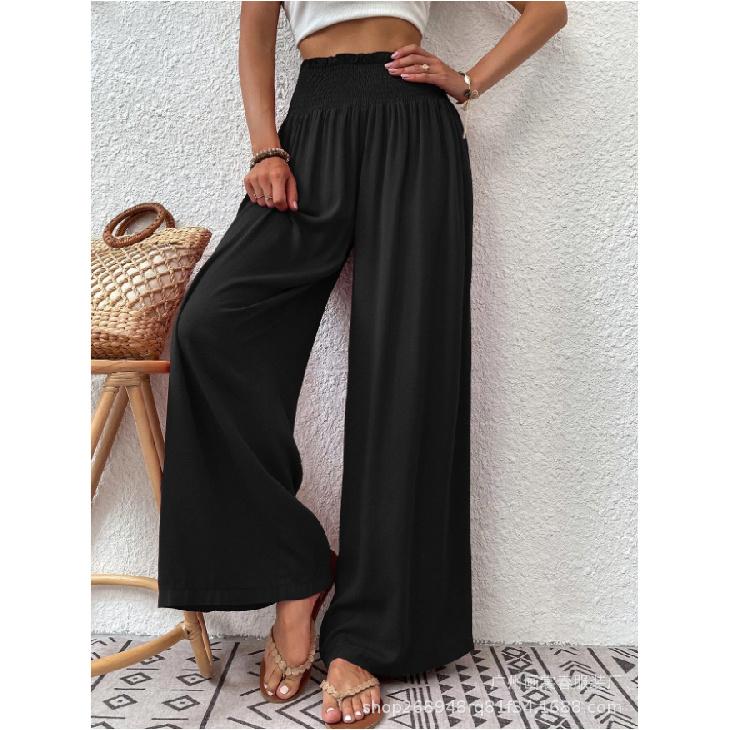 2026 New Women s Solid Color Casual Versatile Long Pants with Ruched Straight Wide Legs S чёрный
2026 New Women s Solid Color Casual Versatile Long Pants with Ruched Straight Wide Legs S чёрный