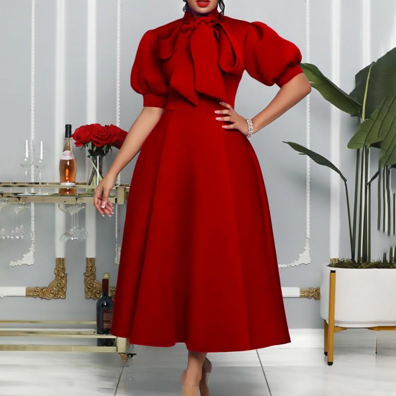 European American Women s Clothing New Style Socialite Temperament Strap Bow Medium Long African Dress XXXL червоний
European American Women s Clothing New Style Socialite Temperament Strap Bow Medium Long African Dress XXXL червоний