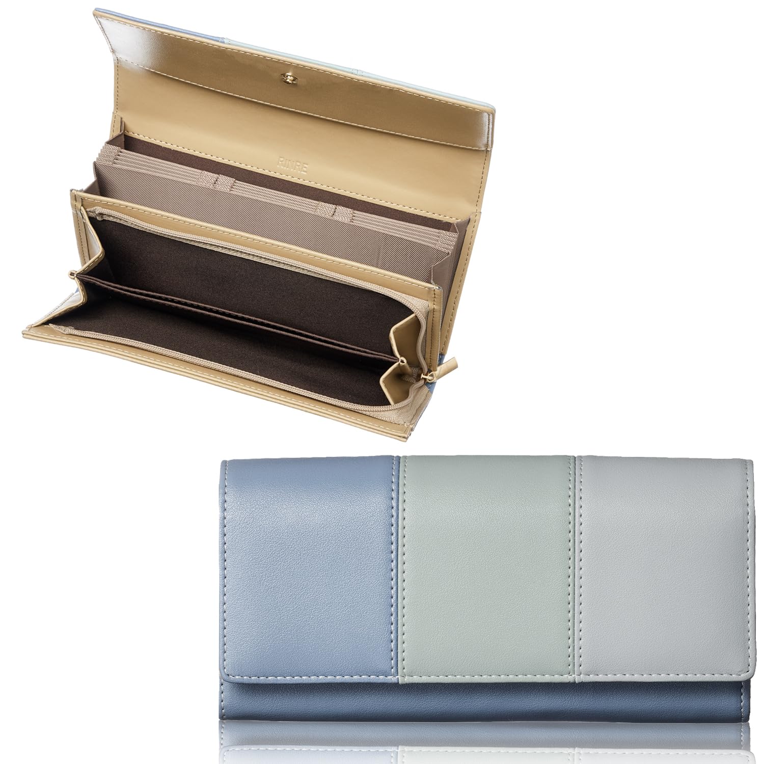 Linle Women s Long Wallet, Large Capacity, Vertical Card Slots, Gift Boxed (Mist BlueBlue)
Linle Women s Long Wallet, Large Capacity, Vertical Card Slots, Gift Boxed (Mist BlueBlue)