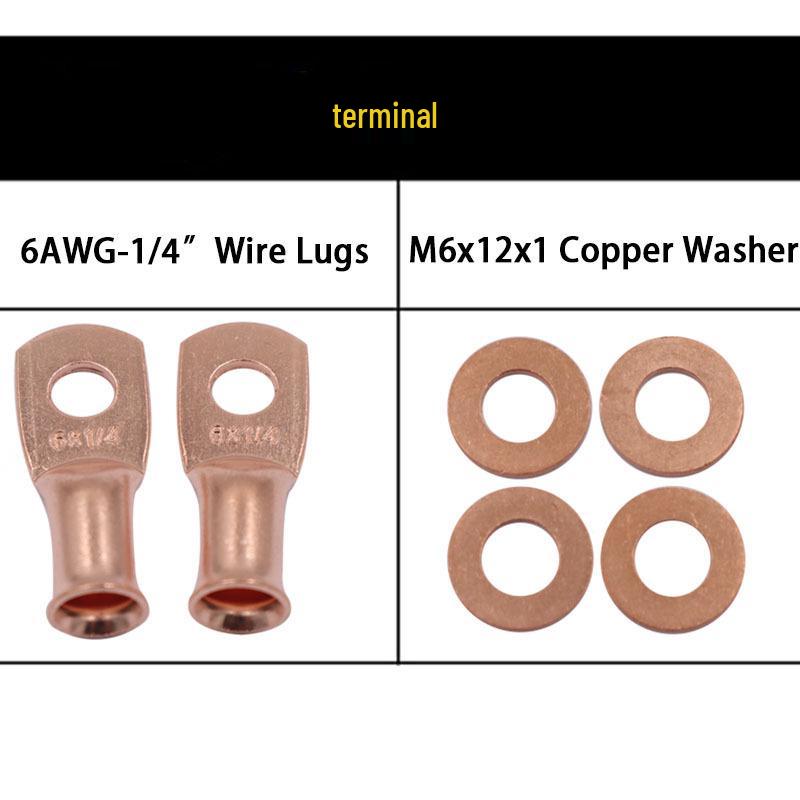 Силовые клеммы из чистой меди 6 AWG - 1/4 для автомобильной аудиосистемы - Фиолетовые головки
Силовые клеммы из чистой меди 6 AWG - 1/4 для автомобильной аудиосистемы - Фиолетовые головки