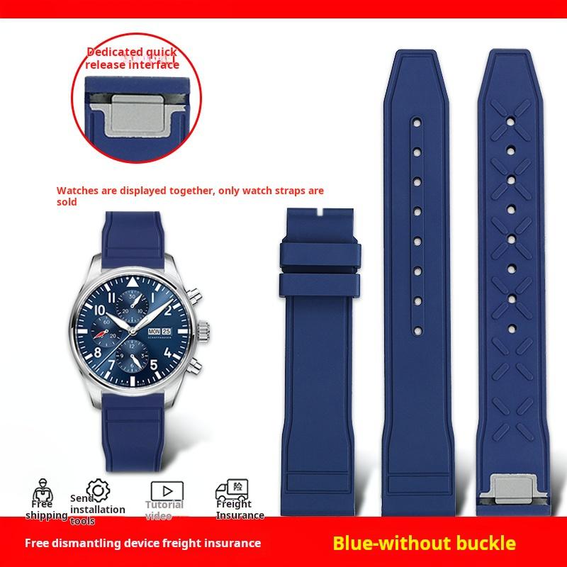 High-Quality Fluororubber strap For IWC Pilot Mark 18 Spitfire Fighter Portugal watchband soft FKM rubber 20mm 21mm men Bracelet 21mm width
High-Quality Fluororubber strap For IWC Pilot Mark 18 Spitfire Fighter Portugal watchband soft FKM rubber 20mm 21mm men Bracelet 21mm width