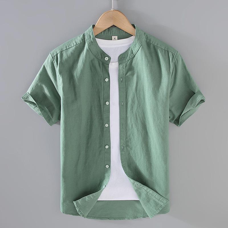 Men s Chinese Style Linen Shirt: Stand Collar, Short Sleeve, Casual Cotton Blend 3XL зелений
Men s Chinese Style Linen Shirt: Stand Collar, Short Sleeve, Casual Cotton Blend 3XL зелений