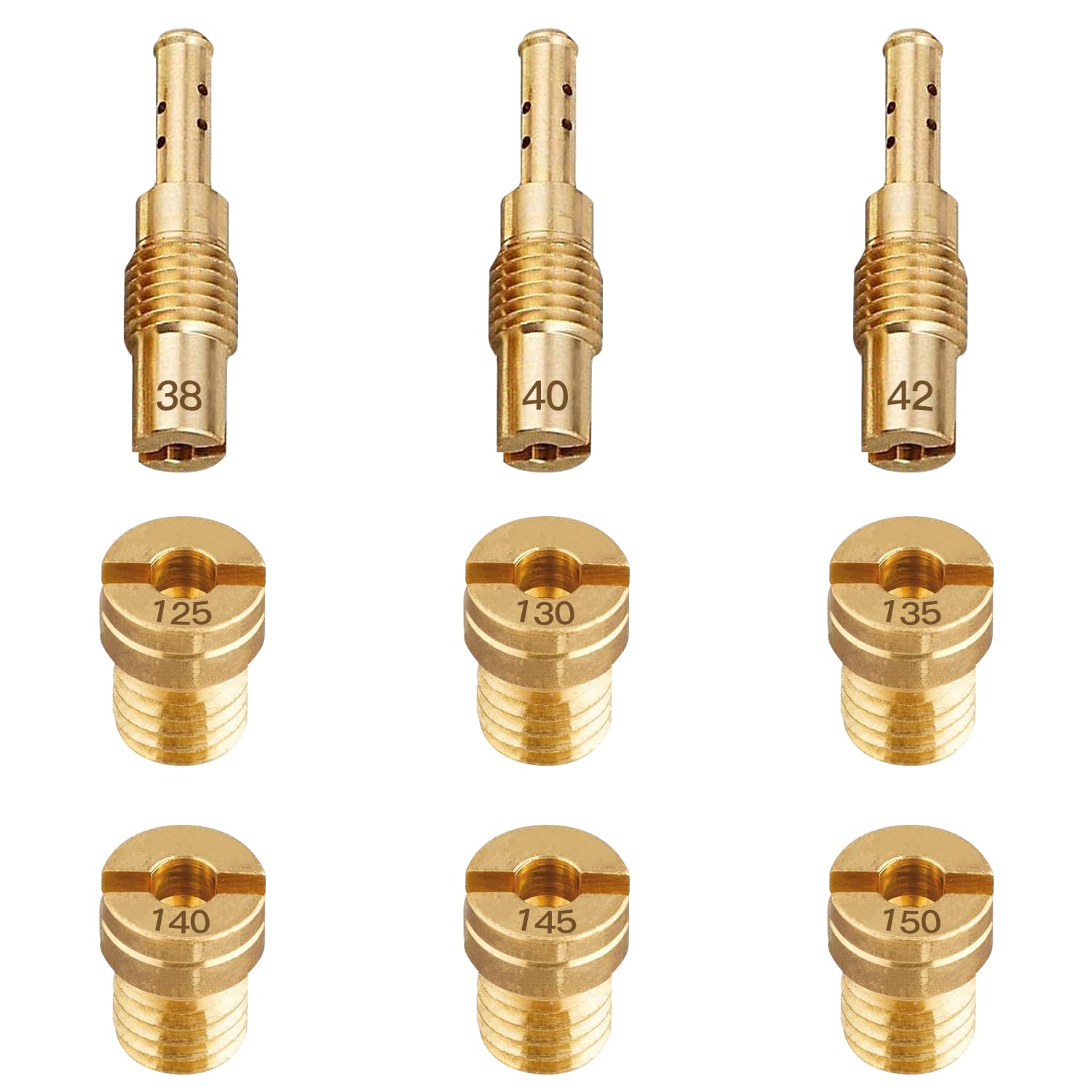 Главный жиклер 9 шт. Жиклер пилота Keihin (23.6X5-A) #125#130#135#140#145#150 Набор главных жиклеров (6X8) #38, #40,
Главный жиклер 9 шт. Жиклер пилота Keihin (23.6X5-A) #125#130#135#140#145#150 Набор главных жиклеров (6X8) #38, #40,