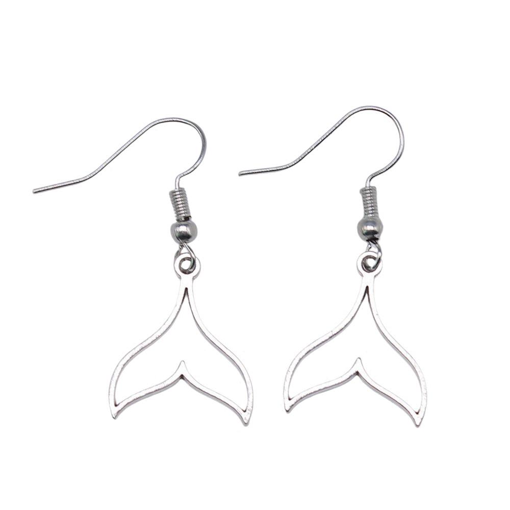 Mermaid Tail Dangle Earrings Ocean Beach Siren Fish Tail Drop Earrings Nautical Jewelry A45-1pair-20x17mm
Mermaid Tail Dangle Earrings Ocean Beach Siren Fish Tail Drop Earrings Nautical Jewelry A45-1pair-20x17mm