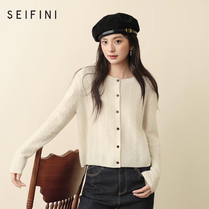 SEIFINI Women s Romantic Cable Knit Wool Long Sleeve Sweater M
SEIFINI Women s Romantic Cable Knit Wool Long Sleeve Sweater M
