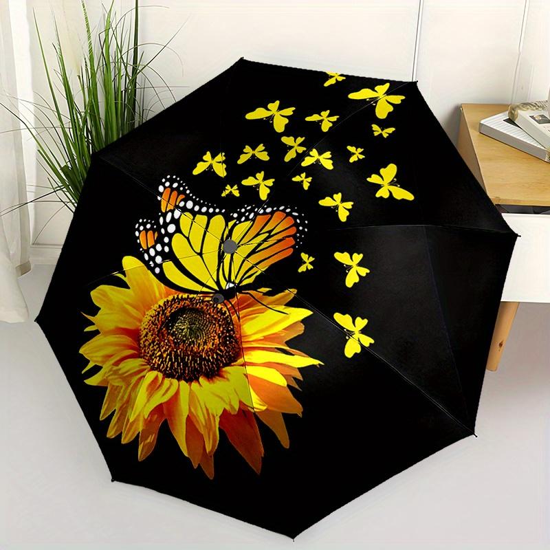 1pc Sunflower Butterfly Automatic Folding Umbrella: Compact & Lightweight Retractable Design for Outdoor Adventures Daily use, (as the picture,Iron&8K)
1pc Sunflower Butterfly Automatic Folding Umbrella: Compact & Lightweight Retractable Design for Outdoor Adventures Daily use, (as the picture,Iron&8K)