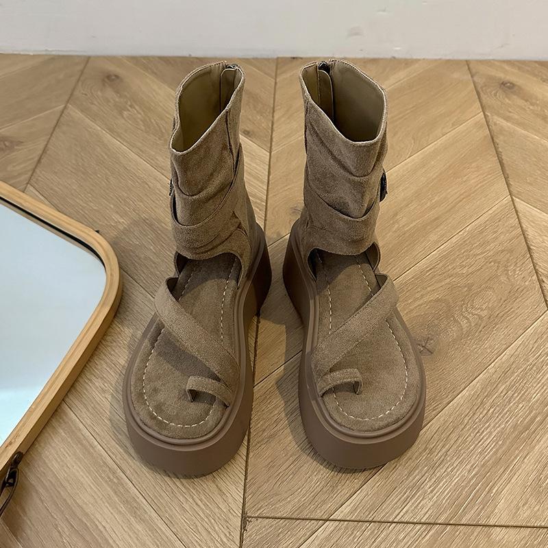 Thick-soled cool boots women s 2025 summer new fashion set-toed high-top sandals heightened zipper short boots 39 хаки
Thick-soled cool boots women s 2025 summer new fashion set-toed high-top sandals heightened zipper short boots 39 хаки