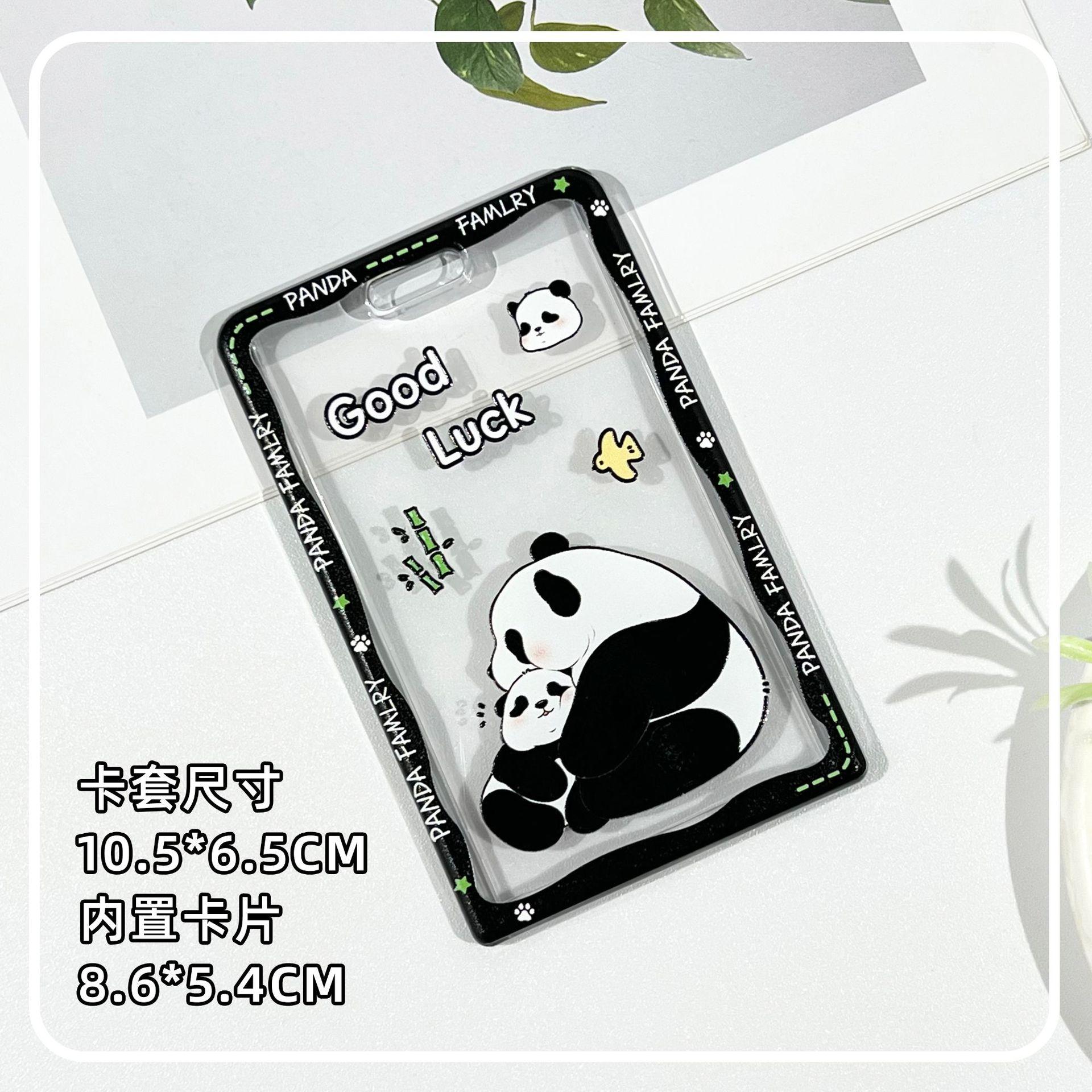 Panda Transparent Sliding Card Cover with Lanyard Student Campus Card Holder Bus Card Holder Case Id Holders Badge Holder
Panda Transparent Sliding Card Cover with Lanyard Student Campus Card Holder Bus Card Holder Case Id Holders Badge Holder