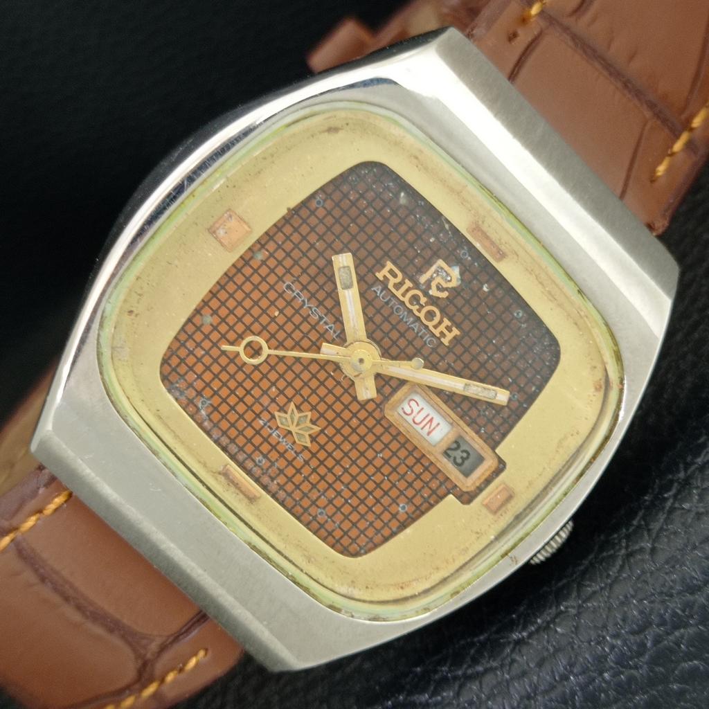 RICOH R31 AUTOMATIC VINTAGE JAPAN MENS ORIGINAL DIAL WATCH a704724-1
RICOH R31 AUTOMATIC VINTAGE JAPAN MENS ORIGINAL DIAL WATCH a704724-1