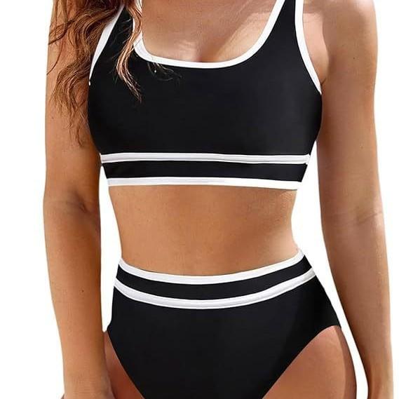 Women s Swimsuit Solid Color High Waist Bikini Split Suit Beach Wear Multicolor S чёрный
Women s Swimsuit Solid Color High Waist Bikini Split Suit Beach Wear Multicolor S чёрный