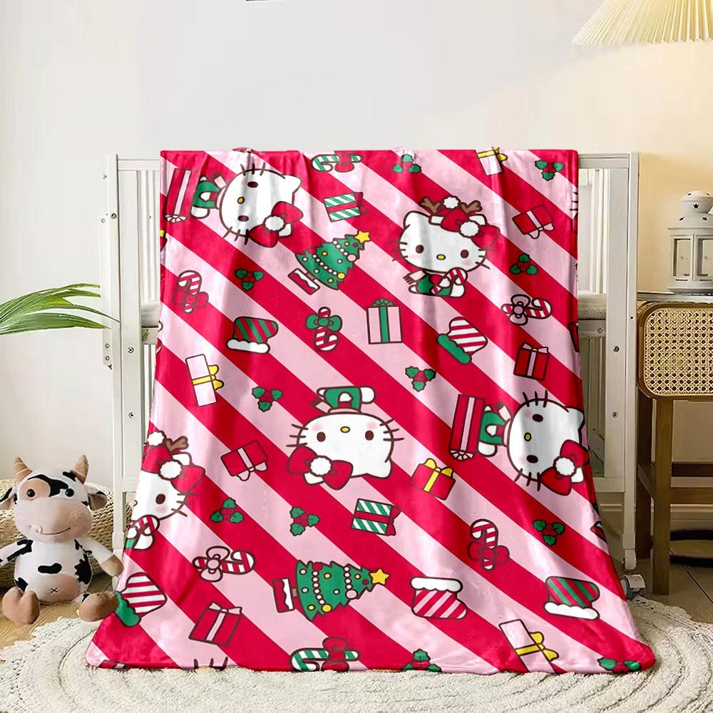 Christmas-themed Hello Kitty pattern with gifts, trees, and candy canes. for all seasons blanket lunch break throw gift 80cm x 120cm
Christmas-themed Hello Kitty pattern with gifts, trees, and candy canes. for all seasons blanket lunch break throw gift 80cm x 120cm
