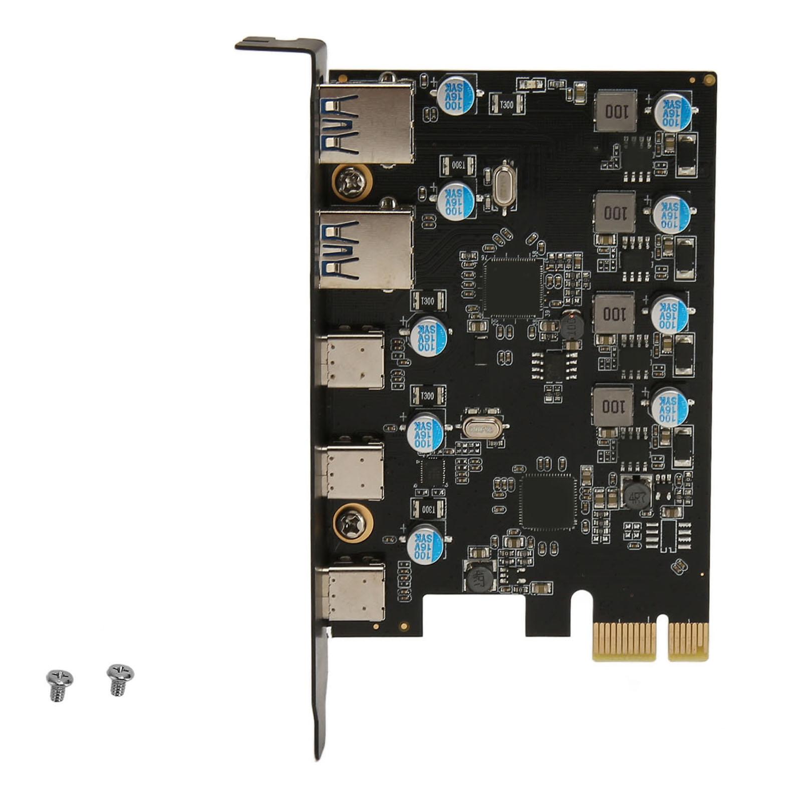 UP5300 5 портів USB 3.1 PCIe Карта розширення 5 Гбіт/с Швидка передача настільних ПК Карта розширення для
UP5300 5 портів USB 3.1 PCIe Карта розширення 5 Гбіт/с Швидка передача настільних ПК Карта розширення для