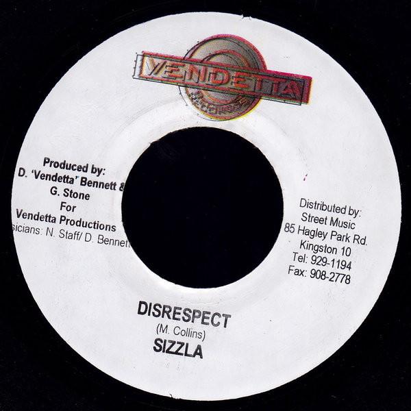 7inch Record SIZZLA - Disrespect NONE Vendetta Record 2004 Jamaica Reggae, Ska & Dub Used
7inch Record SIZZLA - Disrespect NONE Vendetta Record 2004 Jamaica Reggae, Ska & Dub Used
