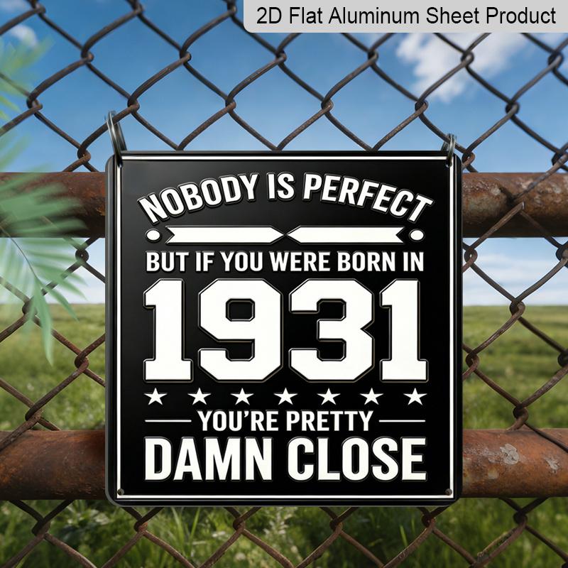 2D Flat 1pc, Vintage Metal Aluminum Sign, If You Were Born in 1931, Decorative Sign, Vintage Wall Decor, Suitable for Living Room, Dining Room 20*20cm
2D Flat 1pc, Vintage Metal Aluminum Sign, If You Were Born in 1931, Decorative Sign, Vintage Wall Decor, Suitable for Living Room, Dining Room 20*20cm