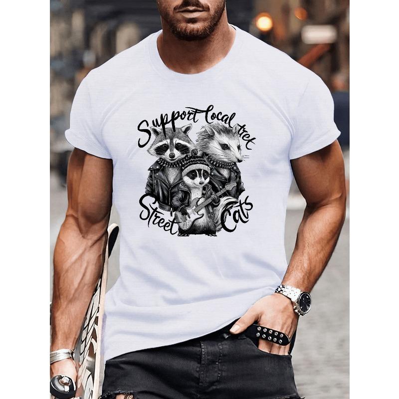 Men s Graphic T-Shirt Crew Neck Short Sleeve Casual Tee with Raccoon & Opossum Street Cats Print for Daily Life - Regular Fit Adult Tops XL
Men s Graphic T-Shirt Crew Neck Short Sleeve Casual Tee with Raccoon & Opossum Street Cats Print for Daily Life - Regular Fit Adult Tops XL