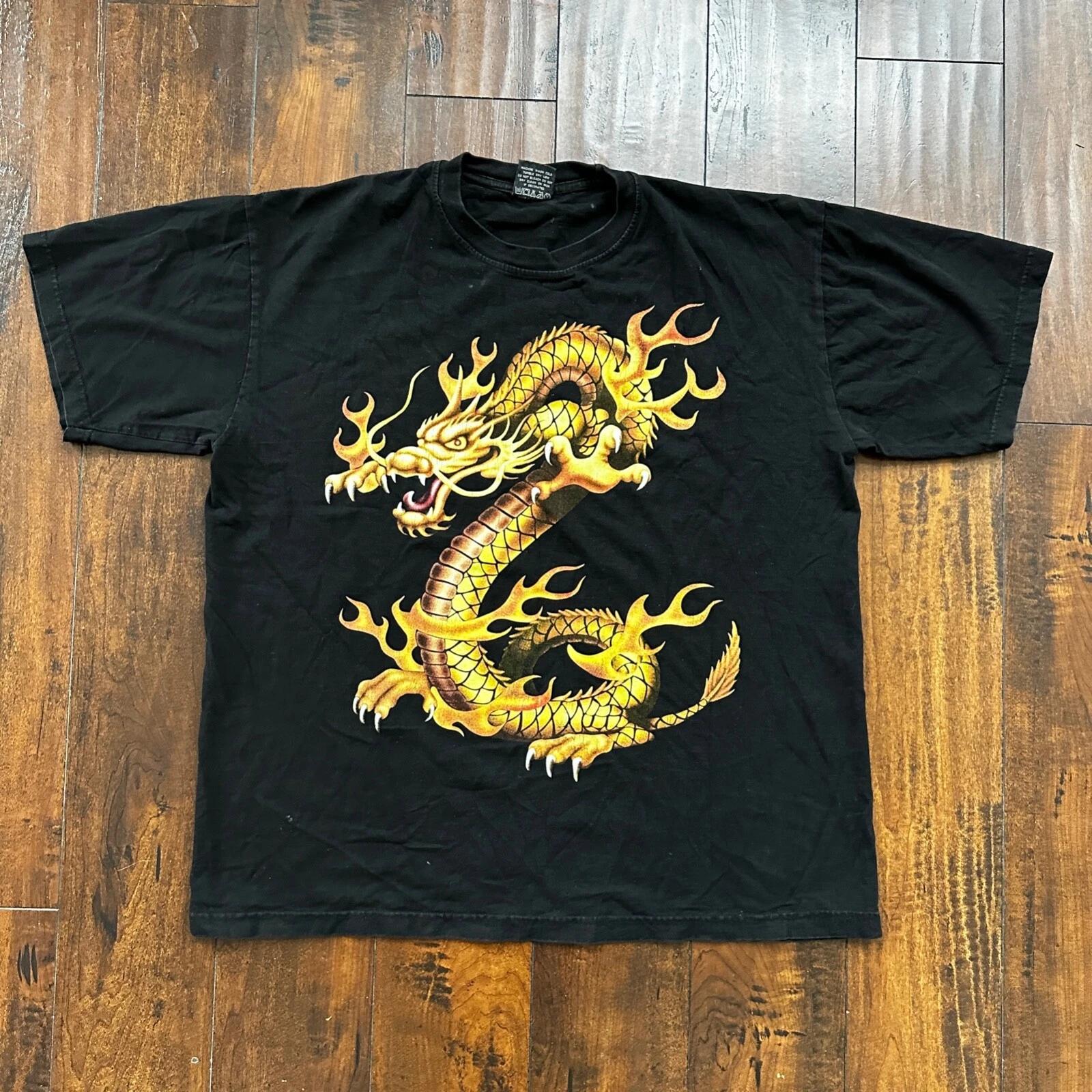 Dragon Asian Rap Tee Vintage T Shirt Y2K Big Print Rock N Roll Grunge Japanese 4XL
Dragon Asian Rap Tee Vintage T Shirt Y2K Big Print Rock N Roll Grunge Japanese 4XL