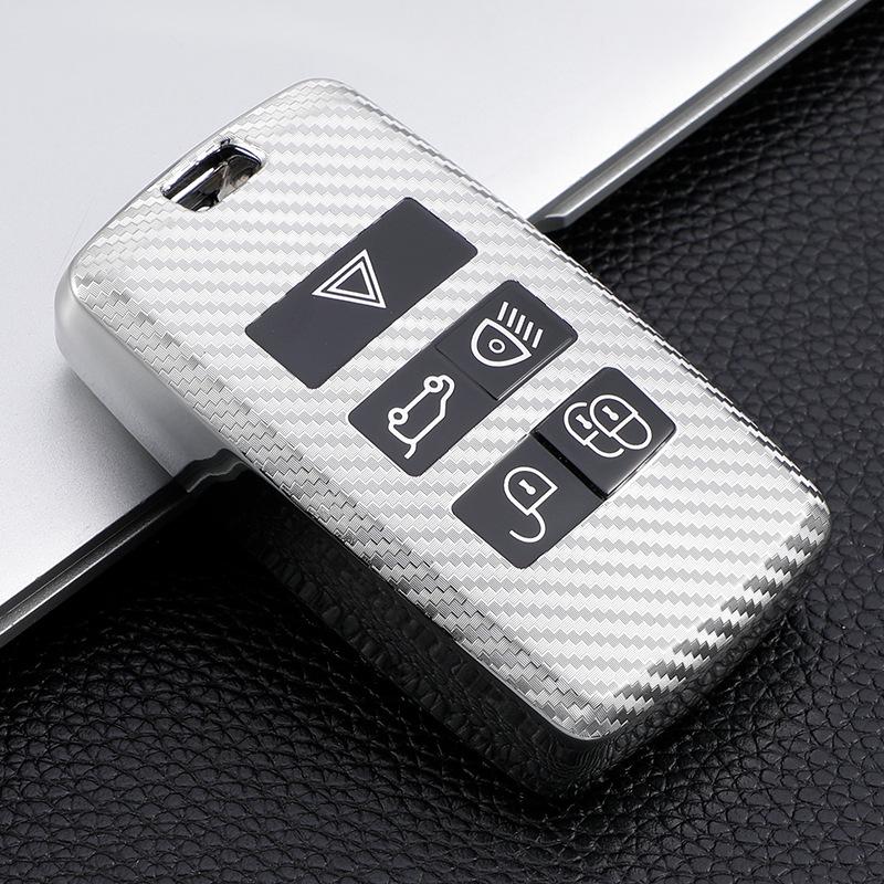 2022 Range Rover TPU Black Rubber Carbon Fiber Key Case
2022 Range Rover TPU Black Rubber Carbon Fiber Key Case