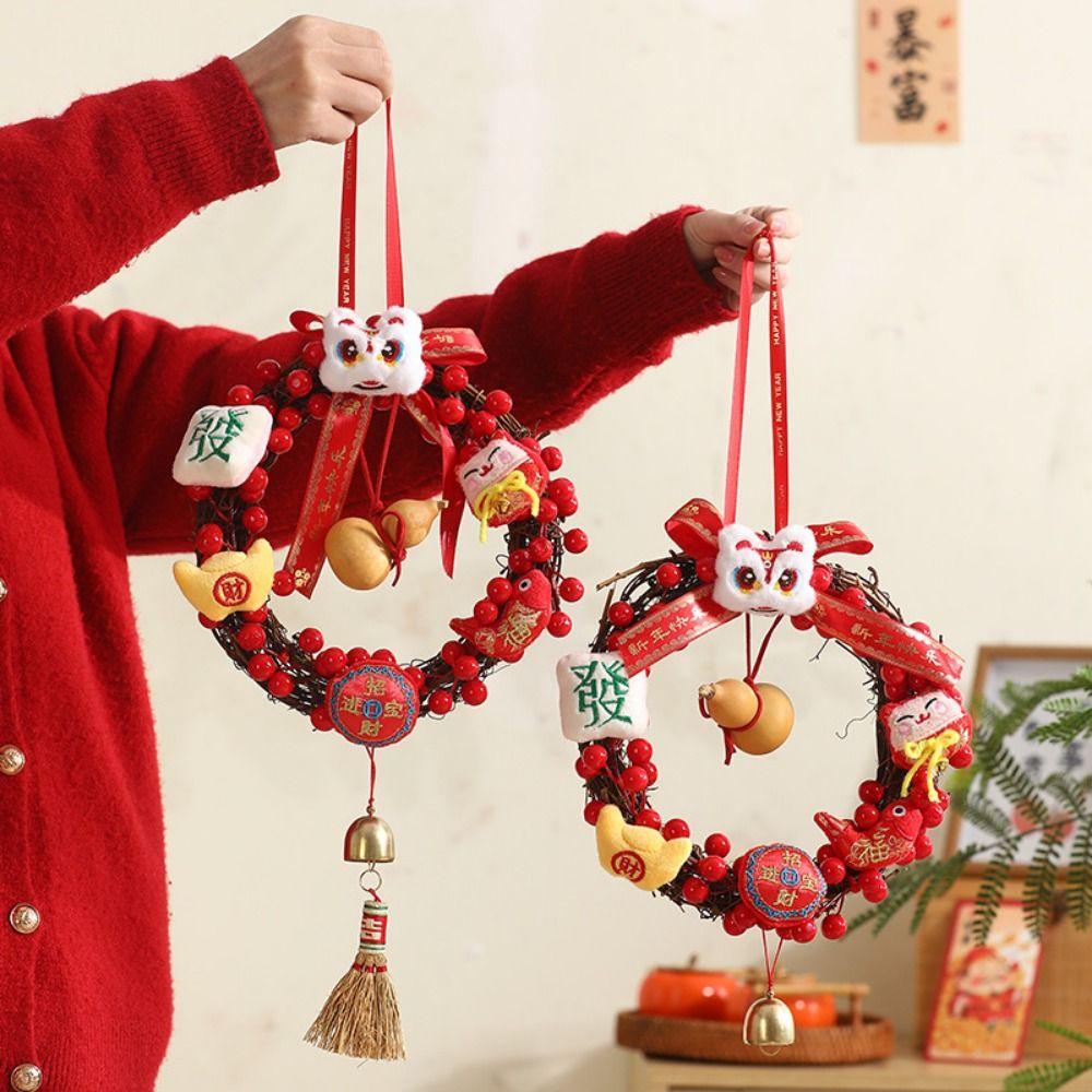 Chinese Style Spring Festival Wreath New Year Decor Chinese Knots Pendant Festival Decoration Style 4
Chinese Style Spring Festival Wreath New Year Decor Chinese Knots Pendant Festival Decoration Style 4