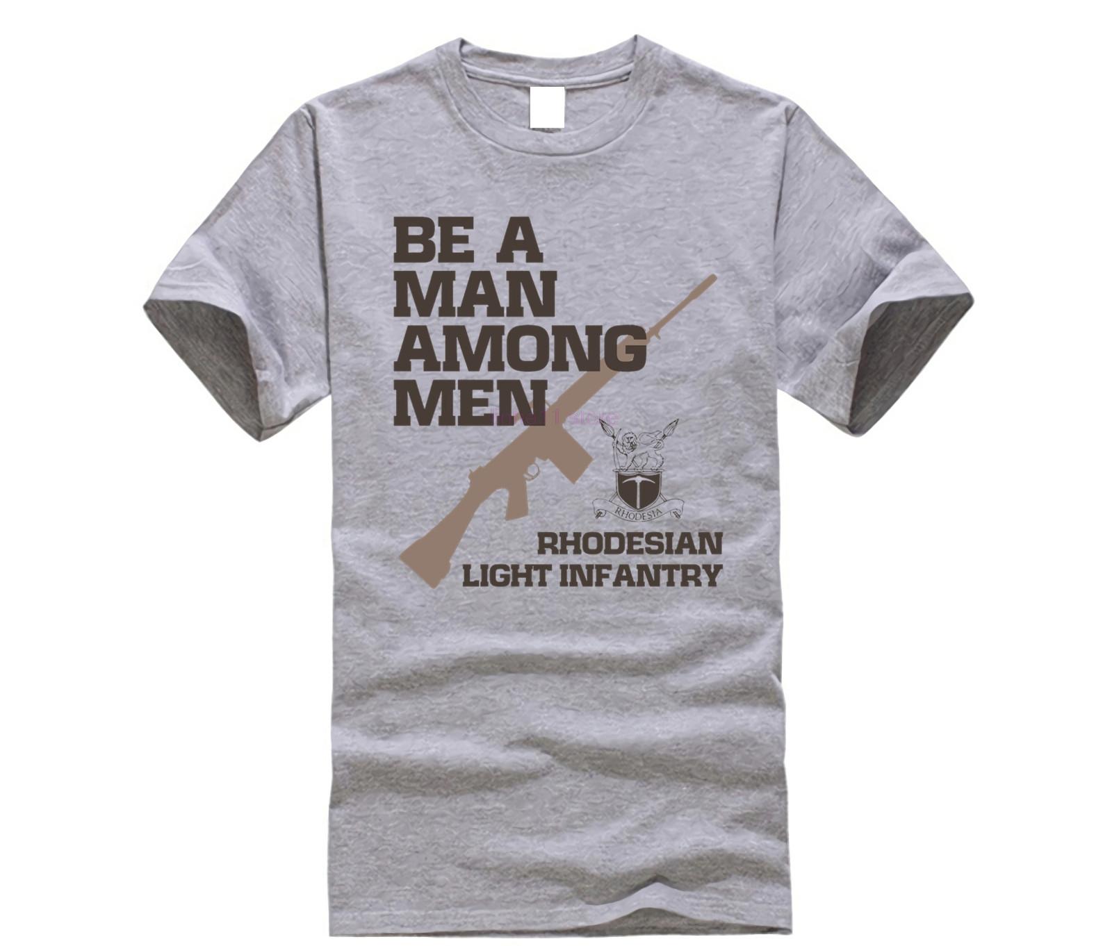 Be A Man Among Men. Rhodesian Light Infantry T-Shirt New 100% Cotton Short Sleeve O-Neck Casual Mens T-shirt Streetwear S
Be A Man Among Men. Rhodesian Light Infantry T-Shirt New 100% Cotton Short Sleeve O-Neck Casual Mens T-shirt Streetwear S