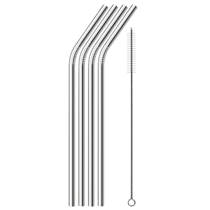 4Pcs Stainless Steel Straws Reusable Drinking Straws 8 Inch Metal Straight Bent Straw Set with Cleaning Brush Bar Party Supplies
4Pcs Stainless Steel Straws Reusable Drinking Straws 8 Inch Metal Straight Bent Straw Set with Cleaning Brush Bar Party Supplies